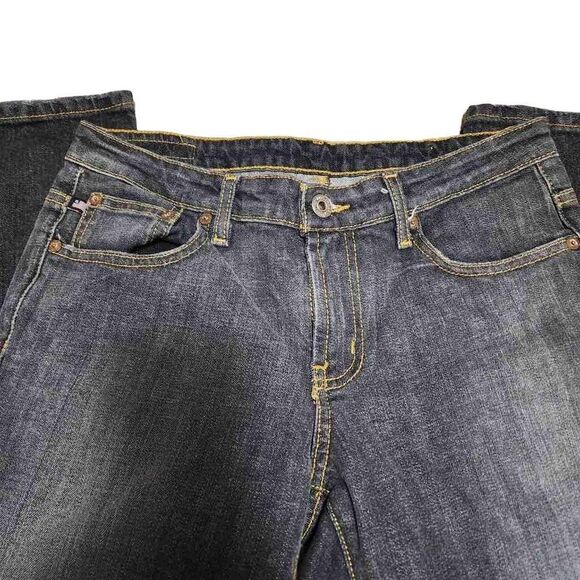 Polo Ralph Lauren Size 6 Gray Stretch Kelly Low Rise Straight Leg Jean - Picture 2 of 16